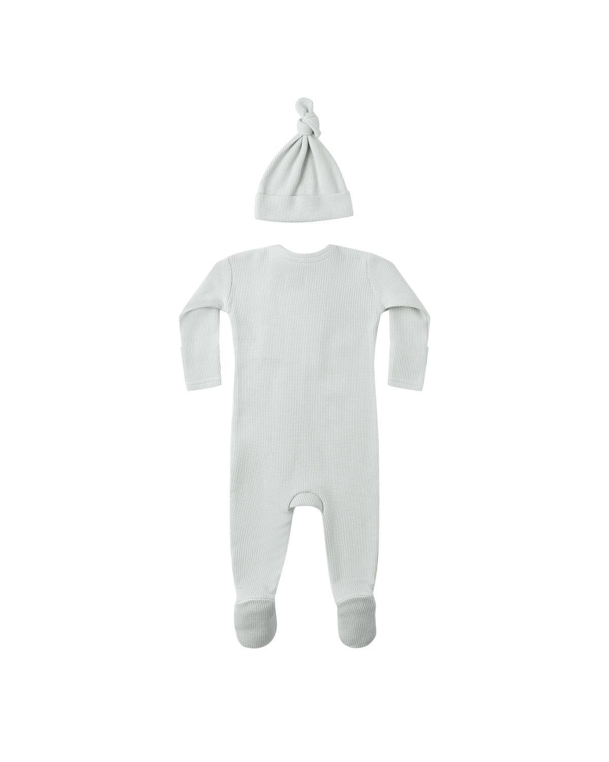 Quincy Mae Waffle Sleep Suit Ice Blue