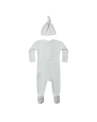 Quincy Mae Waffle Sleep Suit Ice Blue