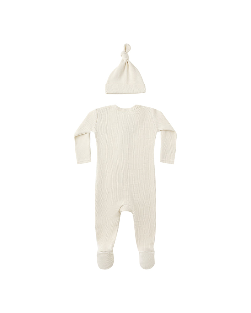 Quincy Mae Waffle Sleep Suit Natural