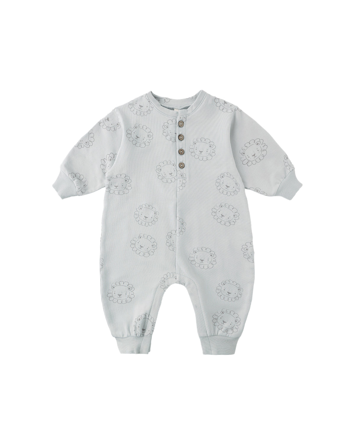 Quincy Mae Relaxed Fleece Jumpsuit - Lions-SKY