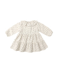 Quincy Mae RUFFLE COLLAR BUTTON DRESS || BLUEBELL