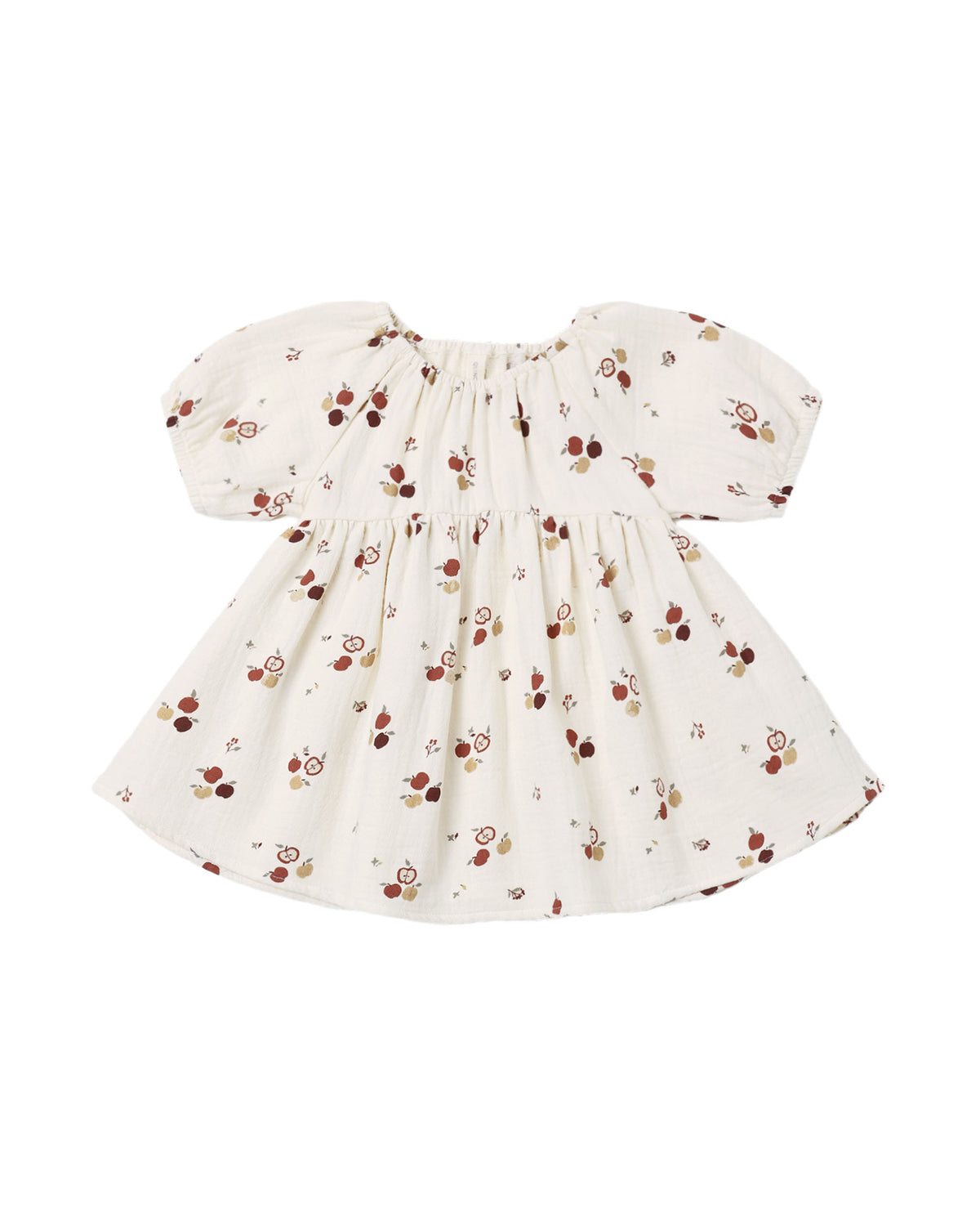 Quincy Mae BELLA DRESS APPLES - NATURAL