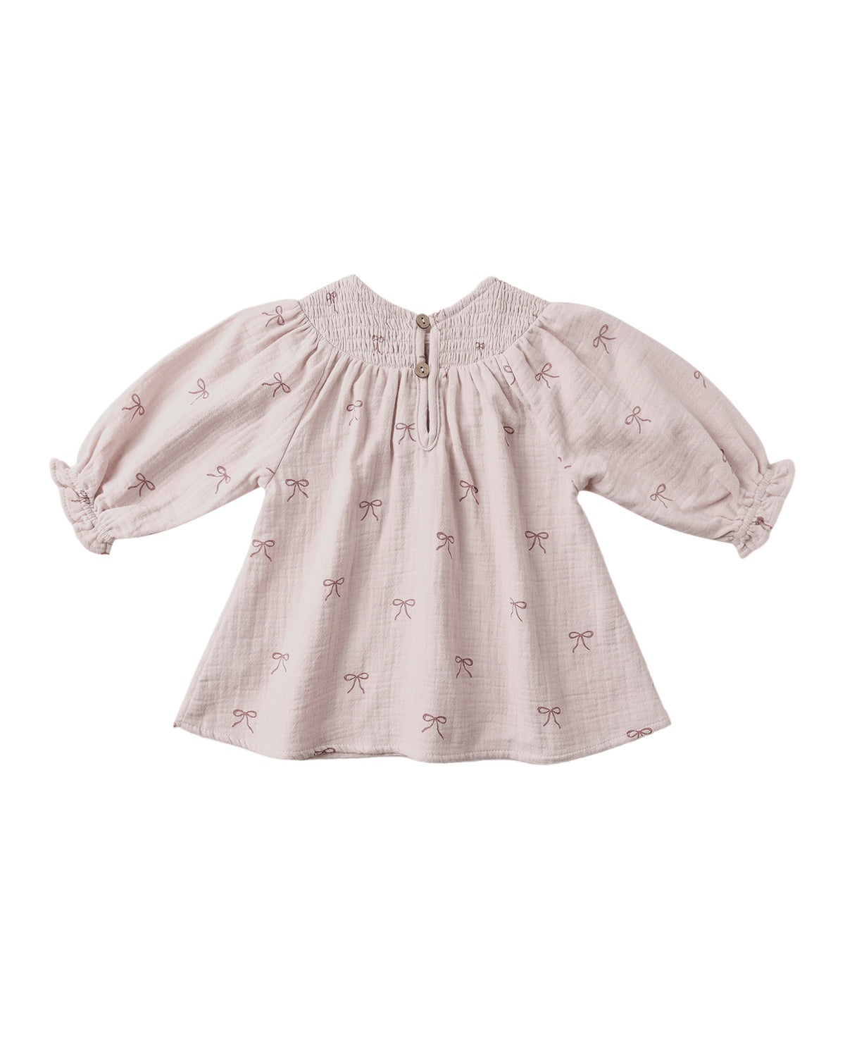 Quincy Mae V Smocked Dress Lilac Bows