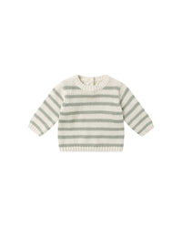 Quincy Mae REX SWEATER || FERN STRIPE