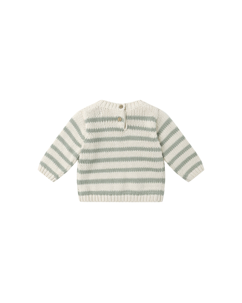 Quincy Mae REX SWEATER || FERN STRIPE