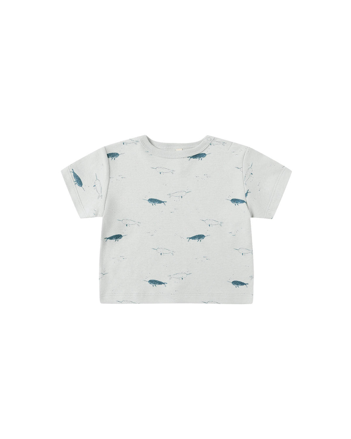 Quincy Mae Boxy Tee Narwhals