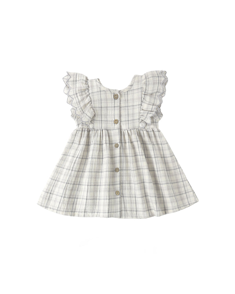 Quincy Mae Alina Dress - Blue Plaid