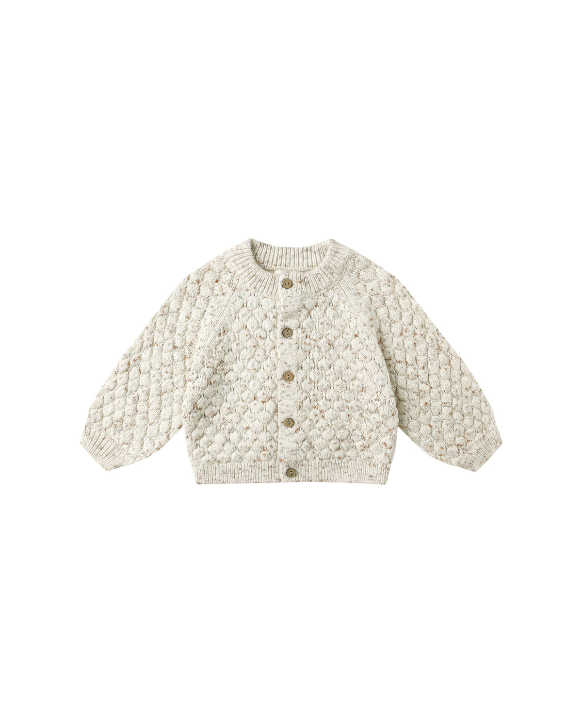 Quincy Mae BUBBLE KNIT CARDIGAN || NATURAL CONFETTI