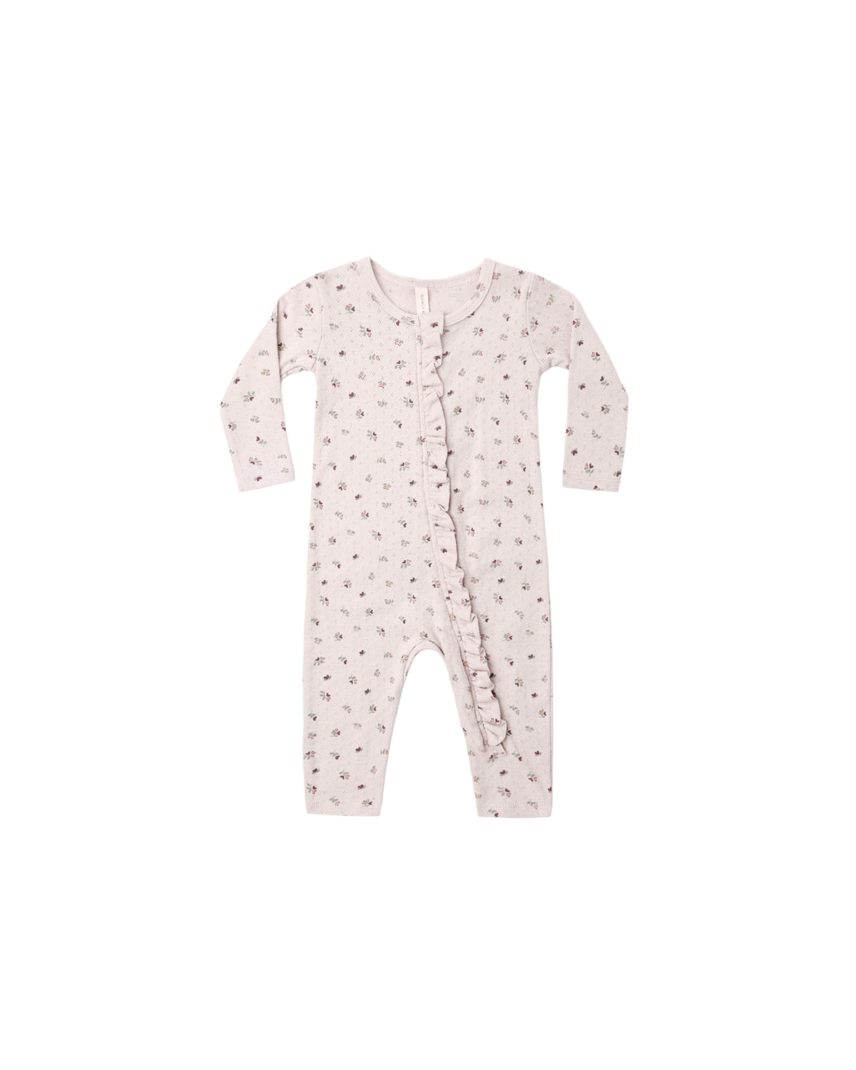 Quincy Mae RUFFLE JUMPSUIT HEART DITSY - LILAC