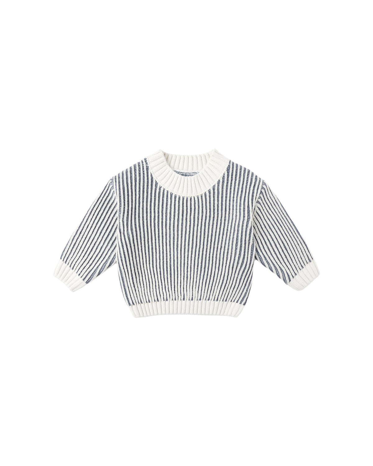 Quincy Mae Relaxed Knit Sweater Ocean