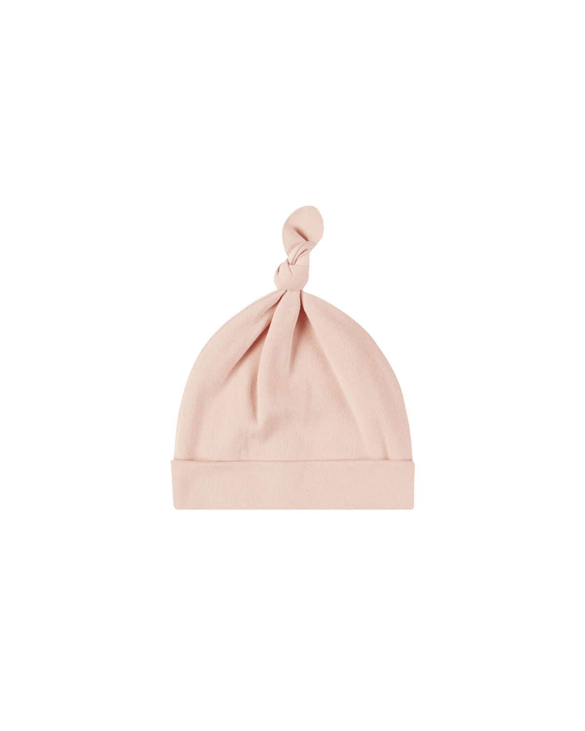 Quincy Mae KNOTTED BABY HAT DUSTY ROSE