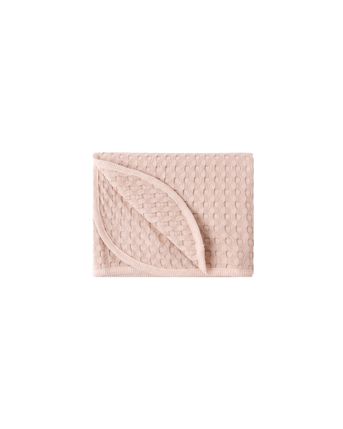 Quincy Mae Waffle Baby Blanket Blush