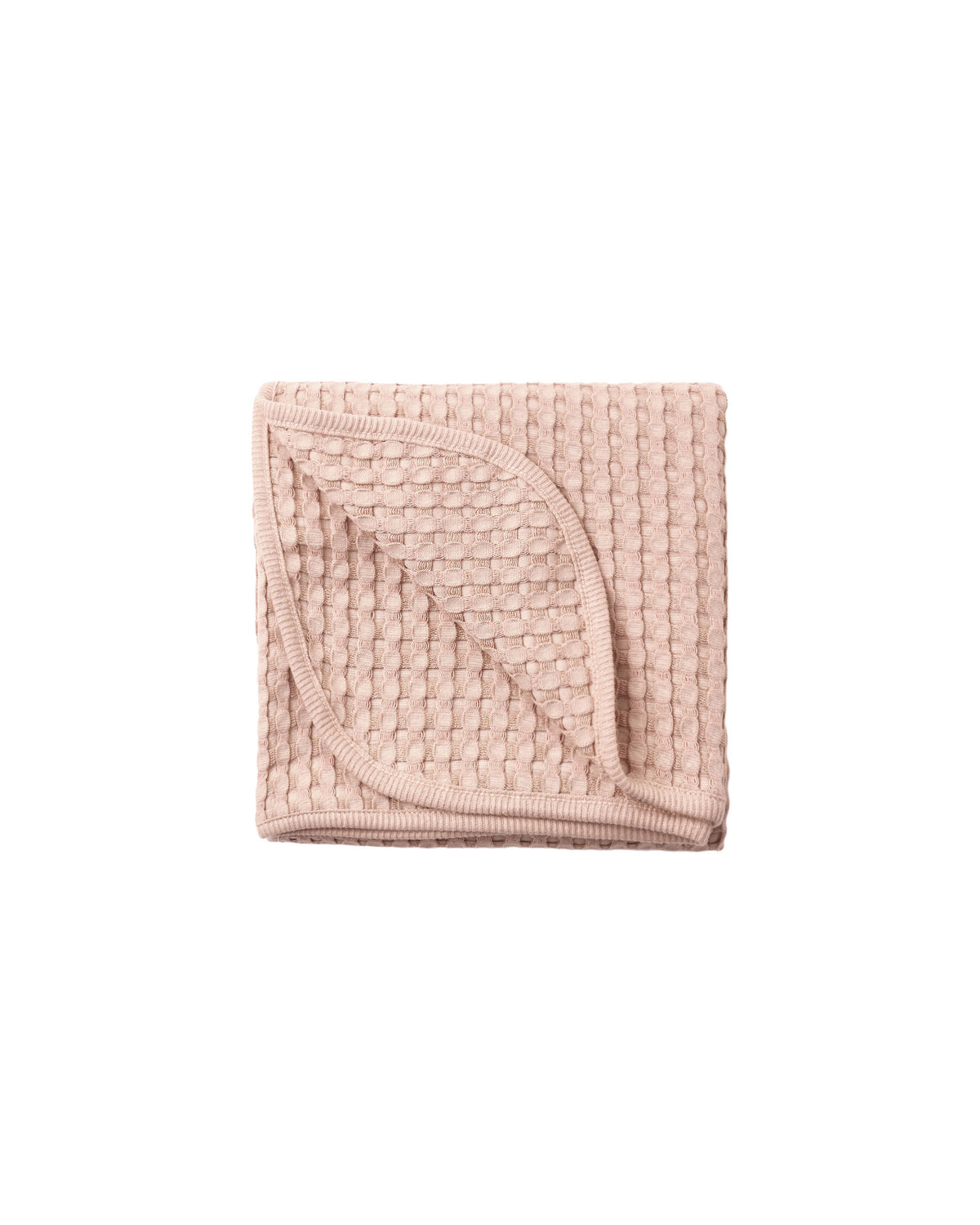 Quincy Mae WAFFLE BABY BLANKET DUSTY-ROSE