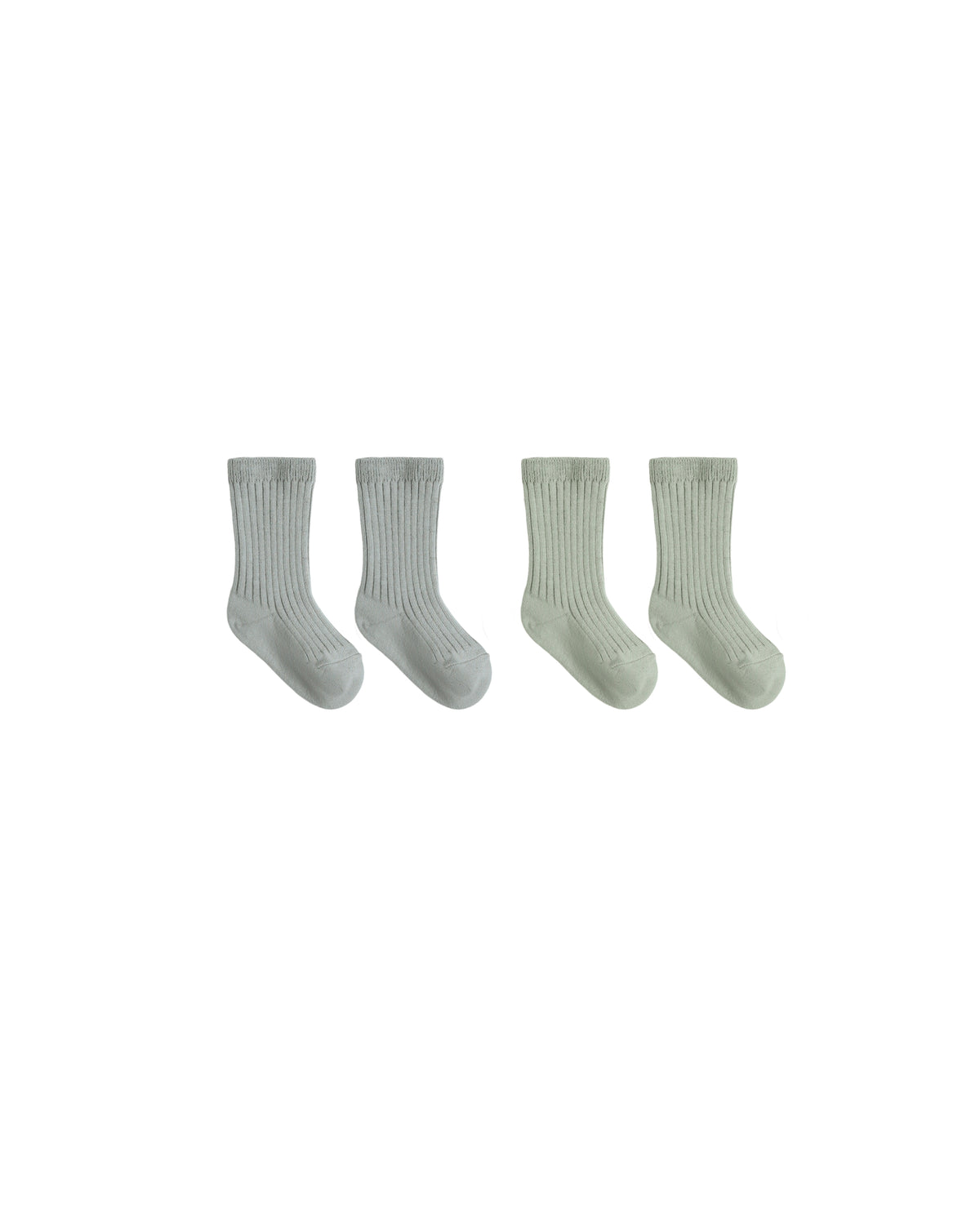 Quincy Mae SOCKS SET || FERN, STEEL BLUE