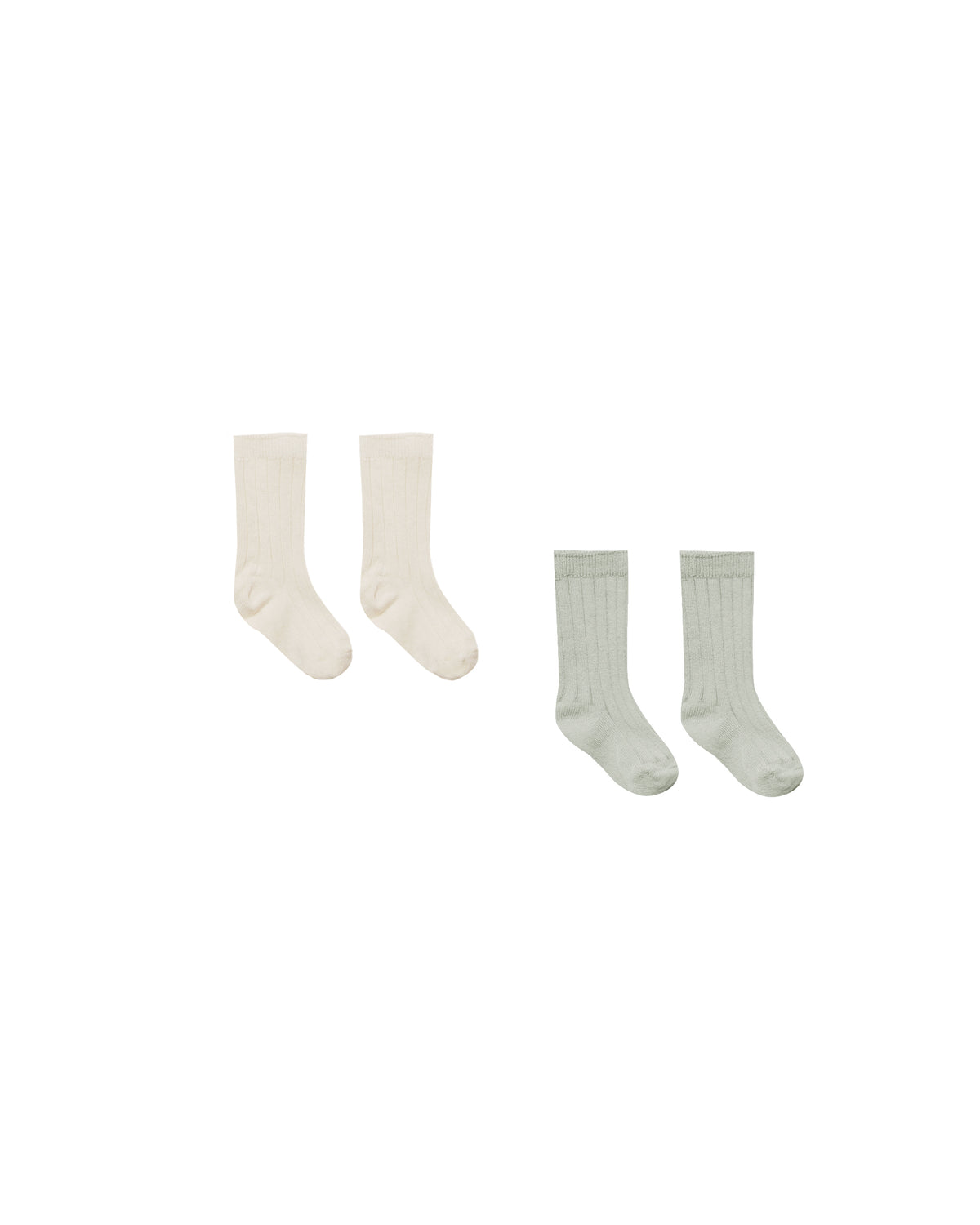 Quincy Mae Sock Set - Natural - Sage