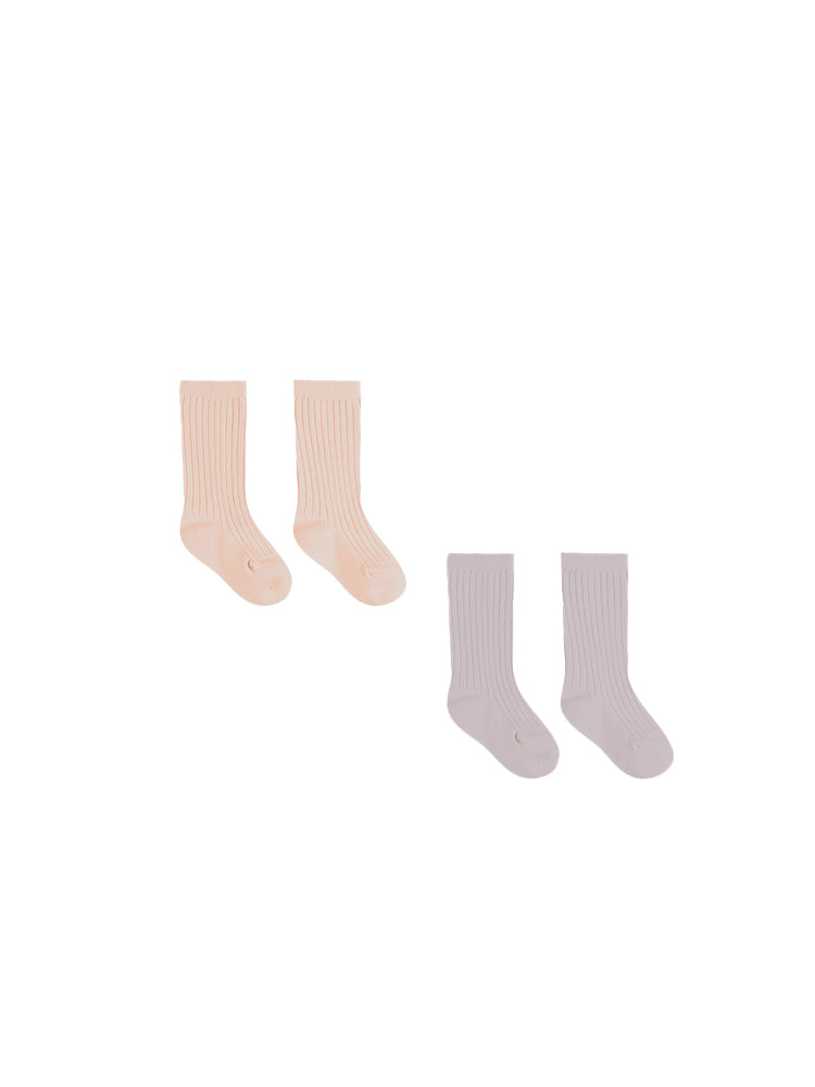 Quincy Mae Sock Set Melon / Lavender