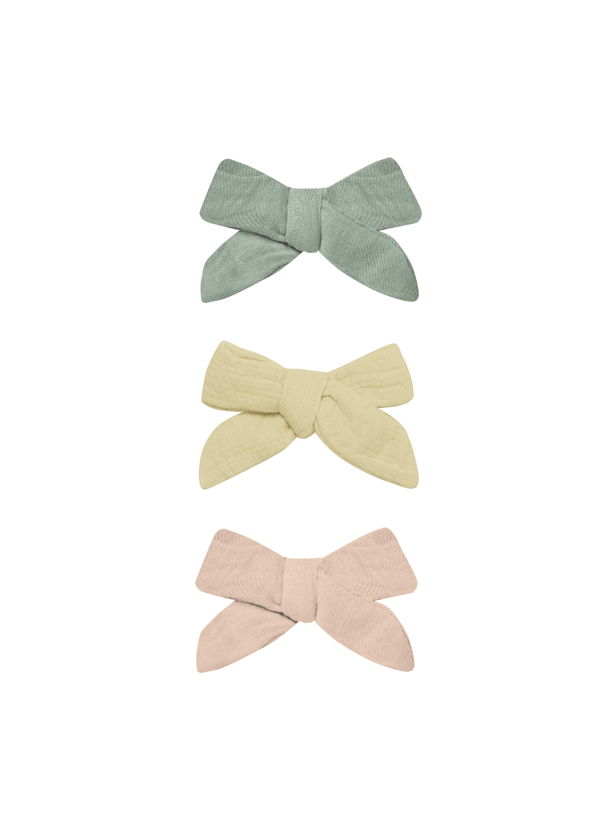 Quincy Mae Bow With Clip Sage-Yellow-Melon