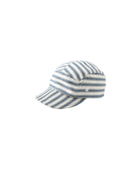 Quincy Mae Baby Cap Ocean Pinstripe