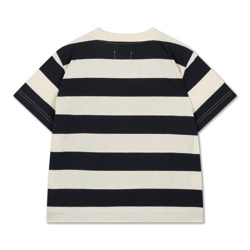 Repose AMS Tee Shirt - Graphite Night Block Stripe