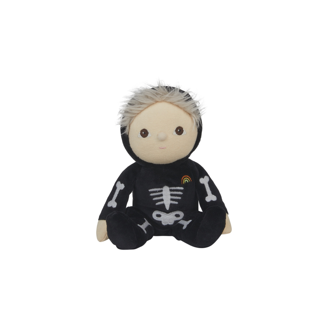 Olli Ella Dinky Dinkum Doll - Scully Skeleton - Black