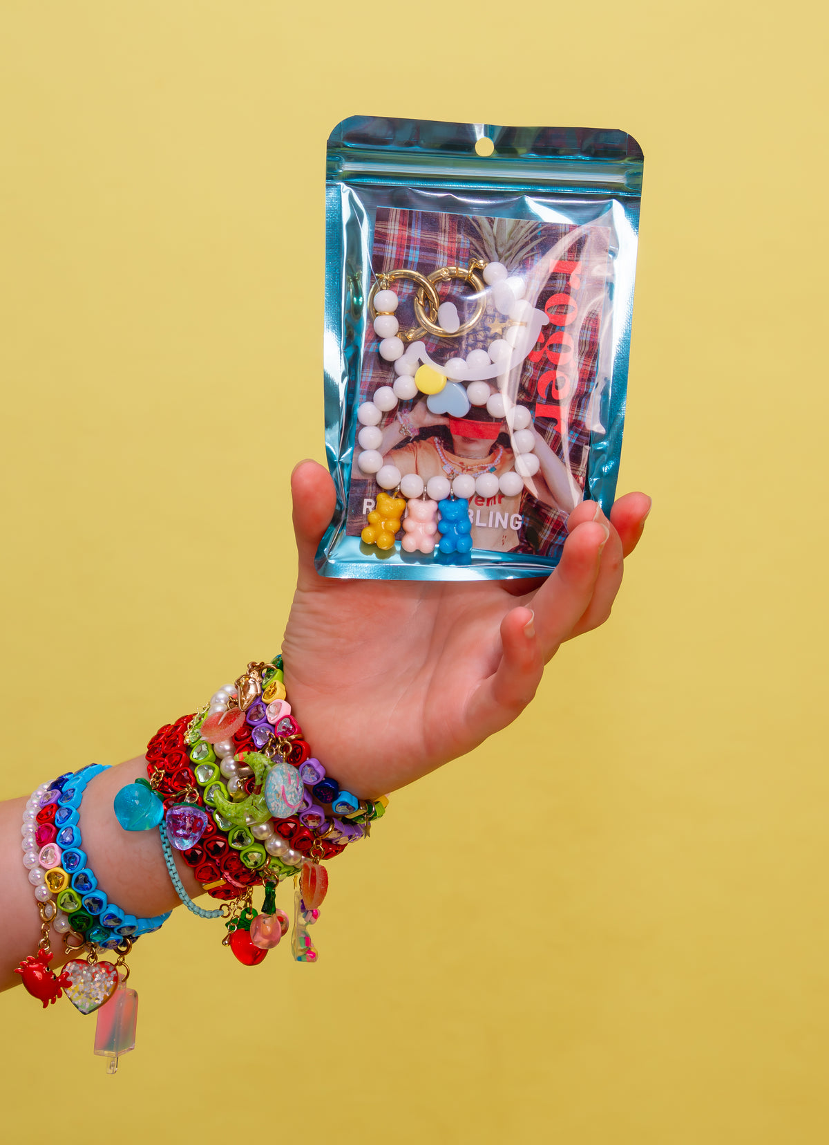 Roger Official LOL BABE! GUMMY BEAR KEYCHAIN
