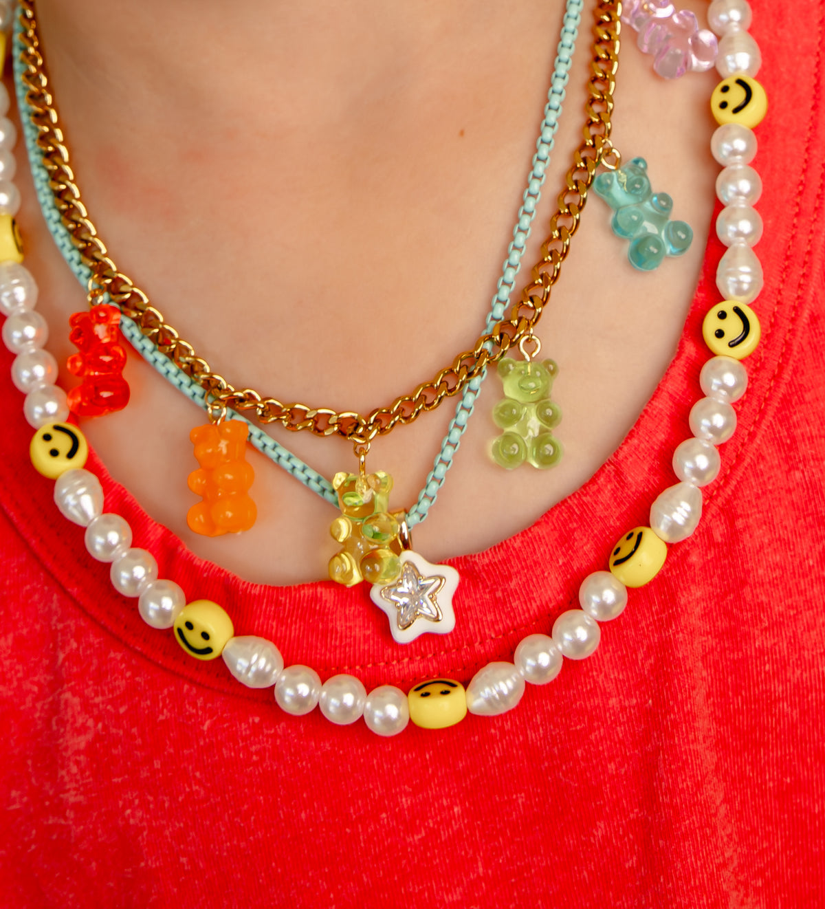 Roger Official JELLY VIBES GUMMY BEAR CHAIN NECKLACE