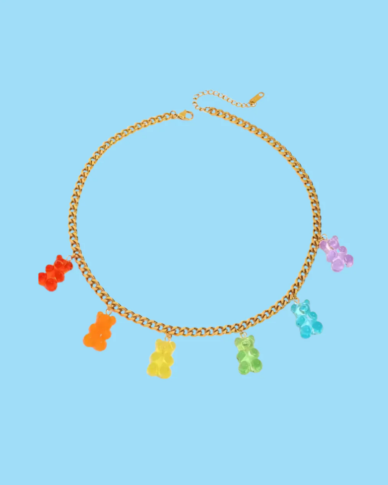 Roger Official JELLY VIBES GUMMY BEAR CHAIN NECKLACE