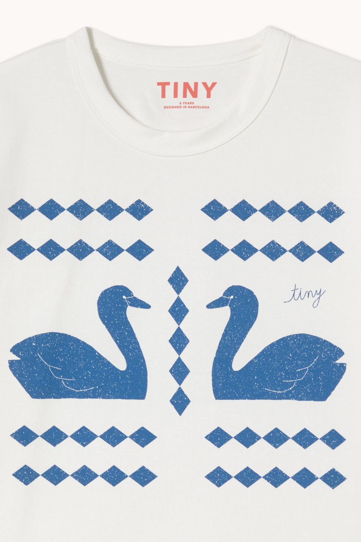 Tiny Cottons Swans Diamond Graphics T-Shirt