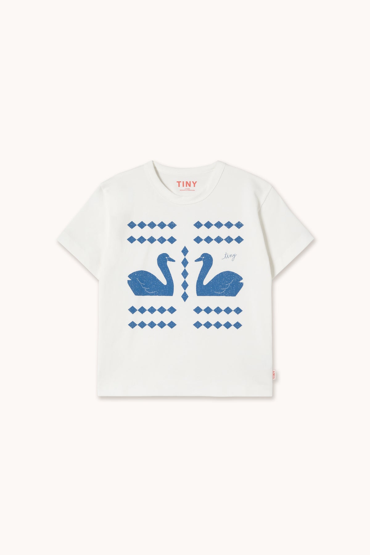 Tiny Cottons Swans Diamond Graphics T-Shirt