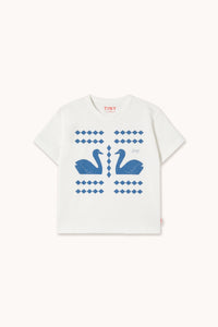 Tiny Cottons Swans Diamond Graphics T-Shirt