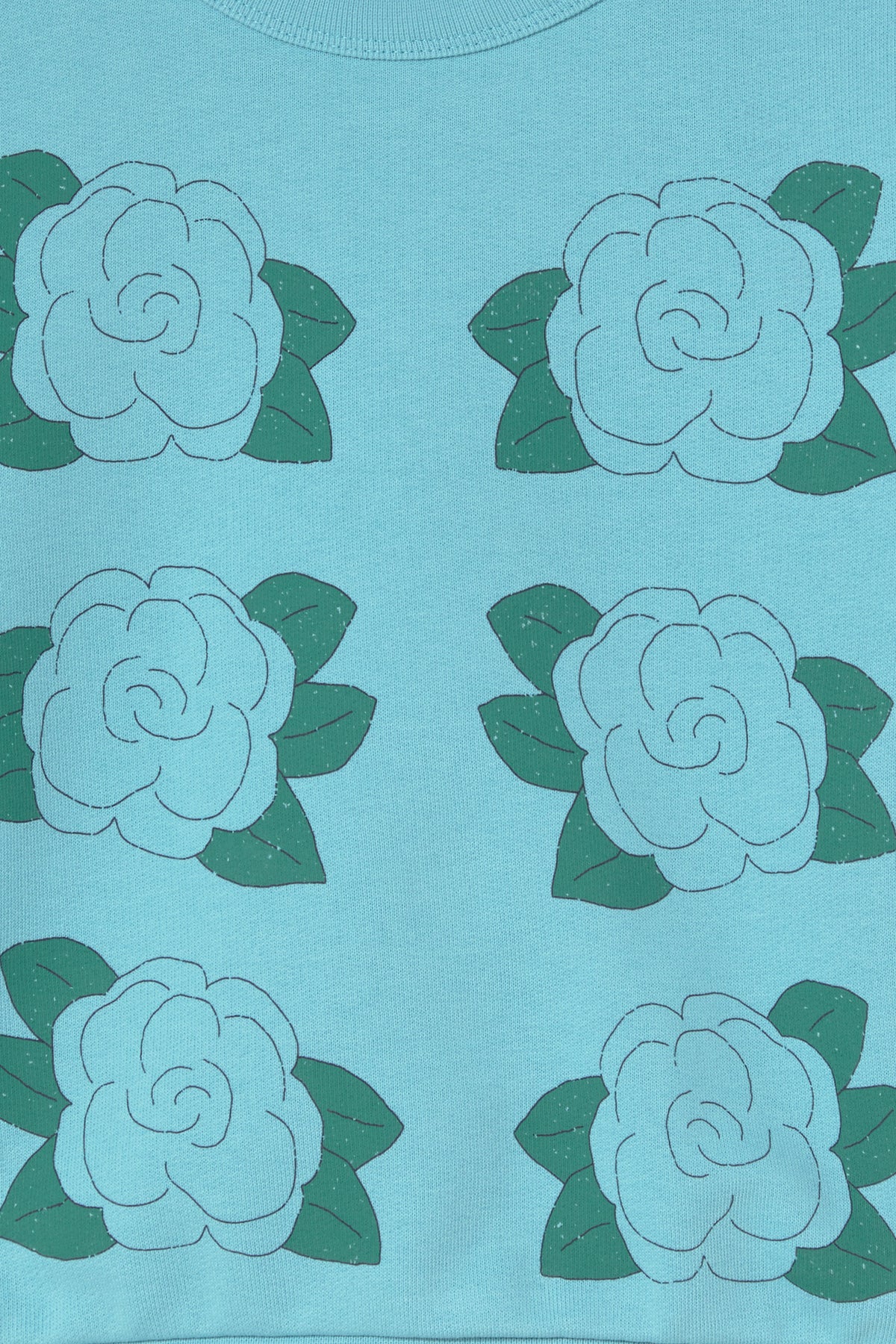 Tiny Cottons Blue Flowers Graphic Sweater