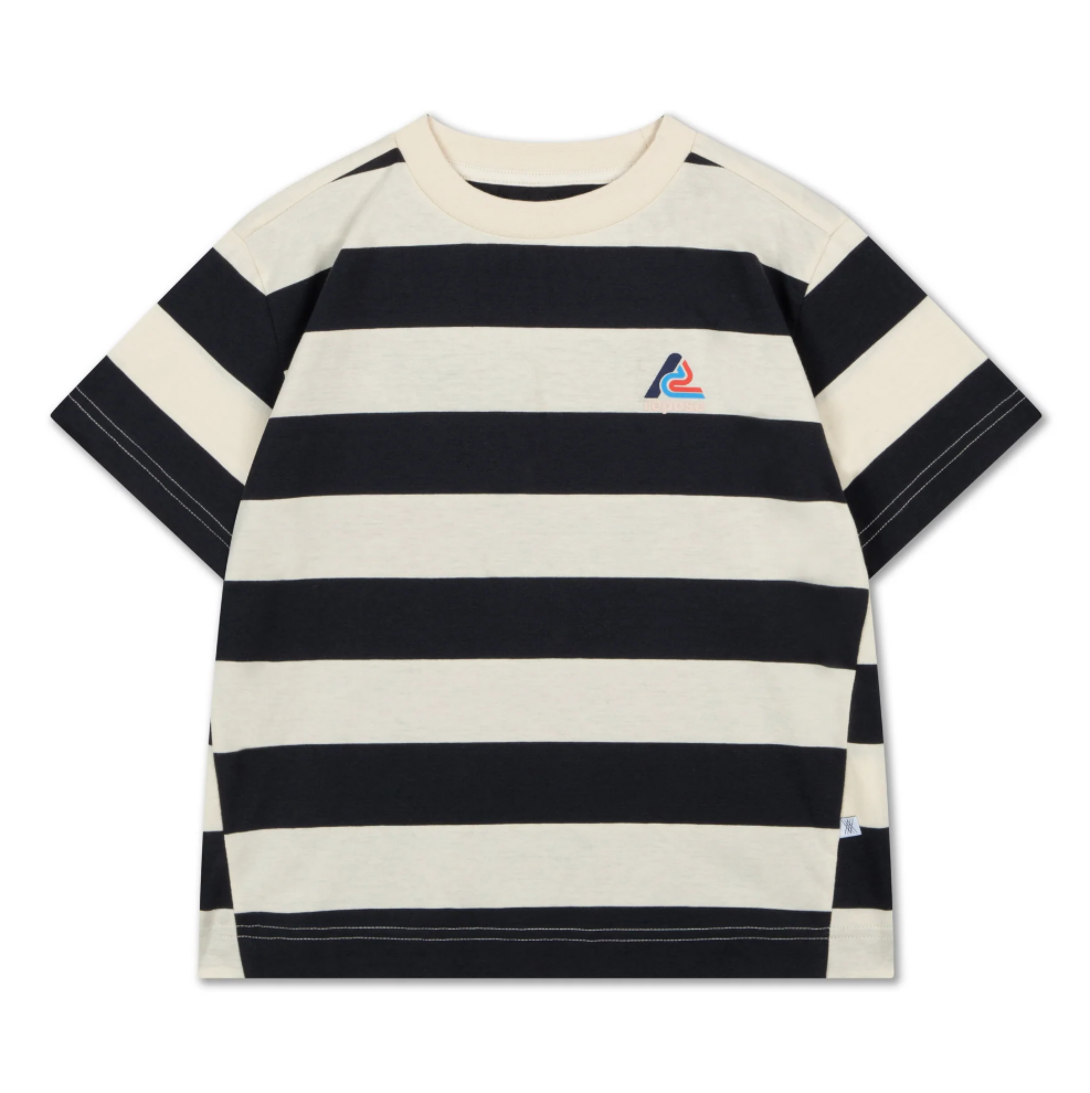 Repose AMS Tee Shirt - Graphite Night Block Stripe