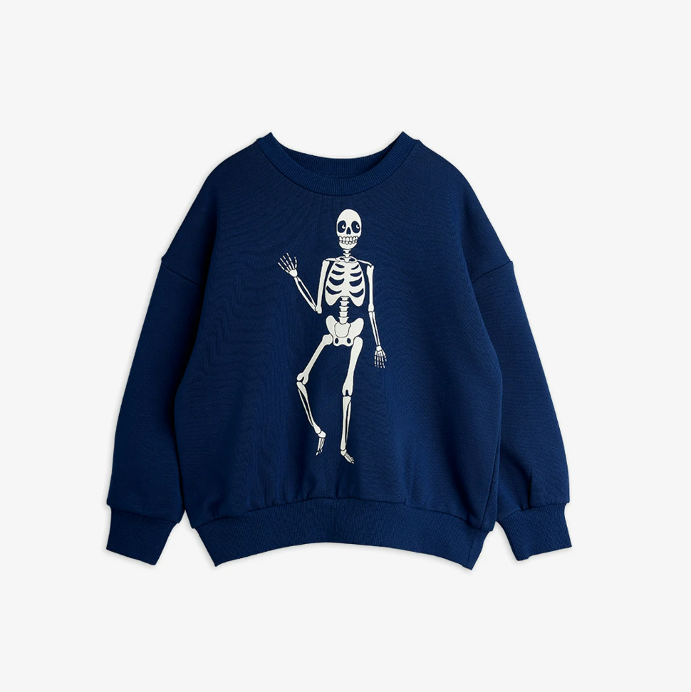 Mini Rodini Skeleton Sweater Blue