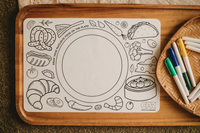Creative Play Resources Silicone Colouring Mat - A World of Tasty Adventures