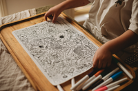 Creative Play Resources Reversible Silicone Colouring Mat - Australian Flora & Fauna