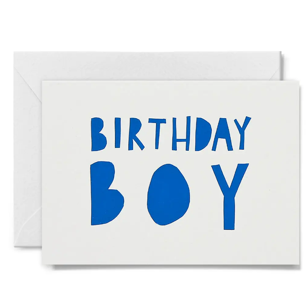 Me and Amber Big Birthday Boy Greeting Card