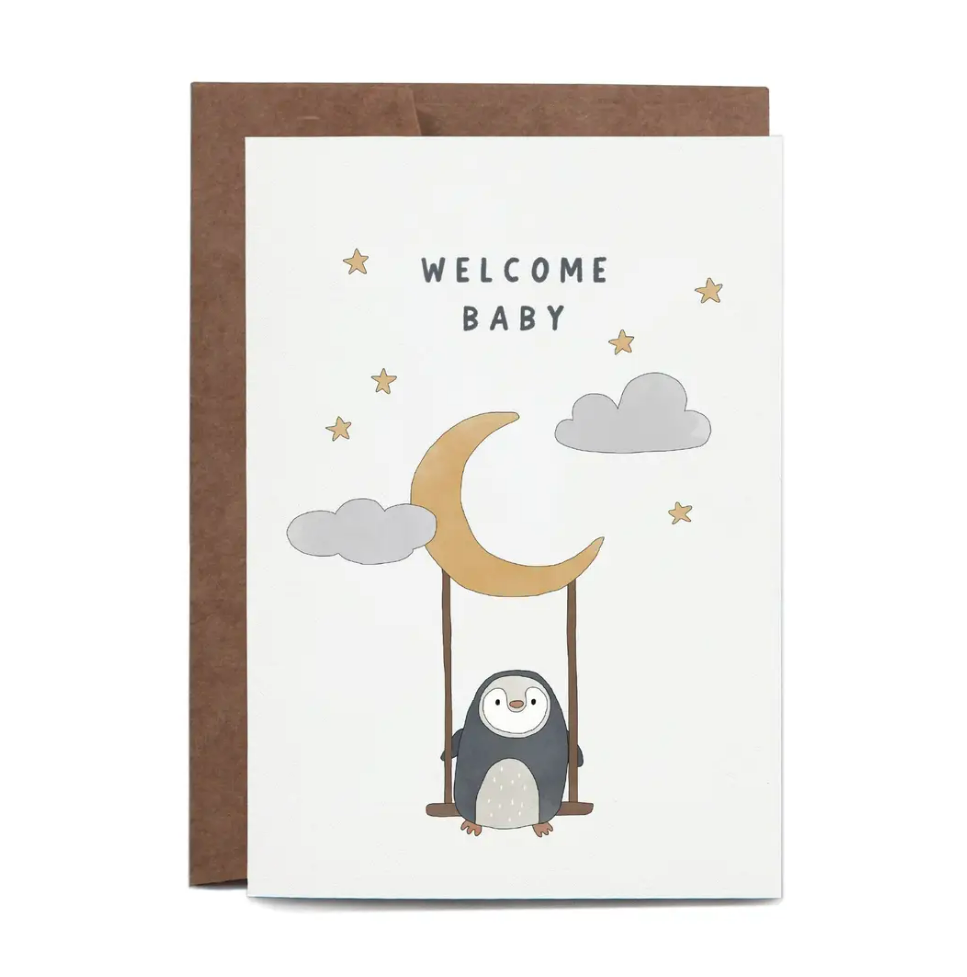 In The Daylight Welcome Baby Swing Greeting Card