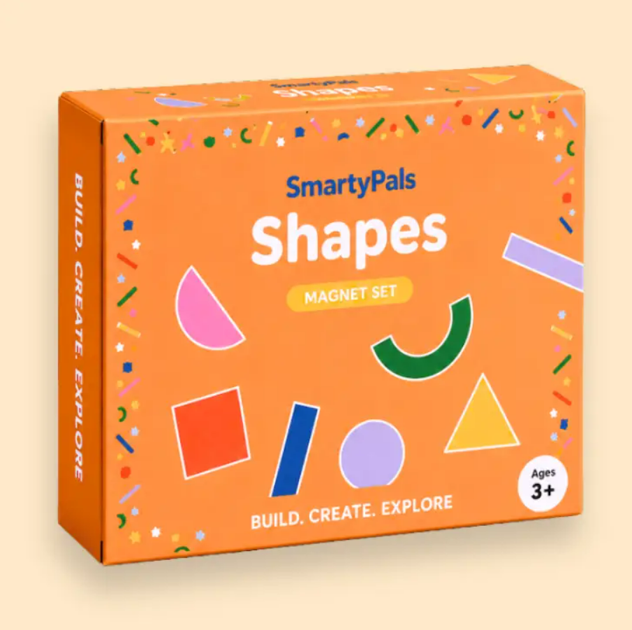 Smarty Pals Magnetic Shapes Set | Colour & Shape Magnets For Kids
