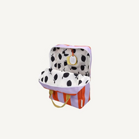 Sticky Lemon Backpack Large - Stripes - campfire orange + dewy lilac