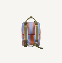 Sticky Lemon Backpack Medium - Stripes - cloud blue + maple whirl