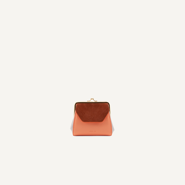 The Sticky Sis Club Wallet French Pink + Hortensia Blue + Croissant Brown