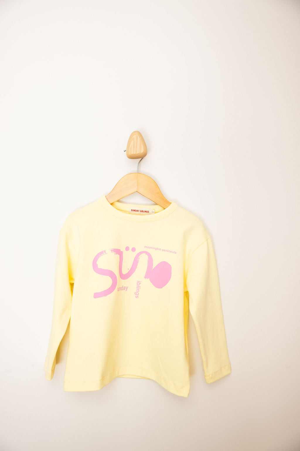 Sunday Siblings Il Sole Long Sleeve T-Shirt Butter Yellow