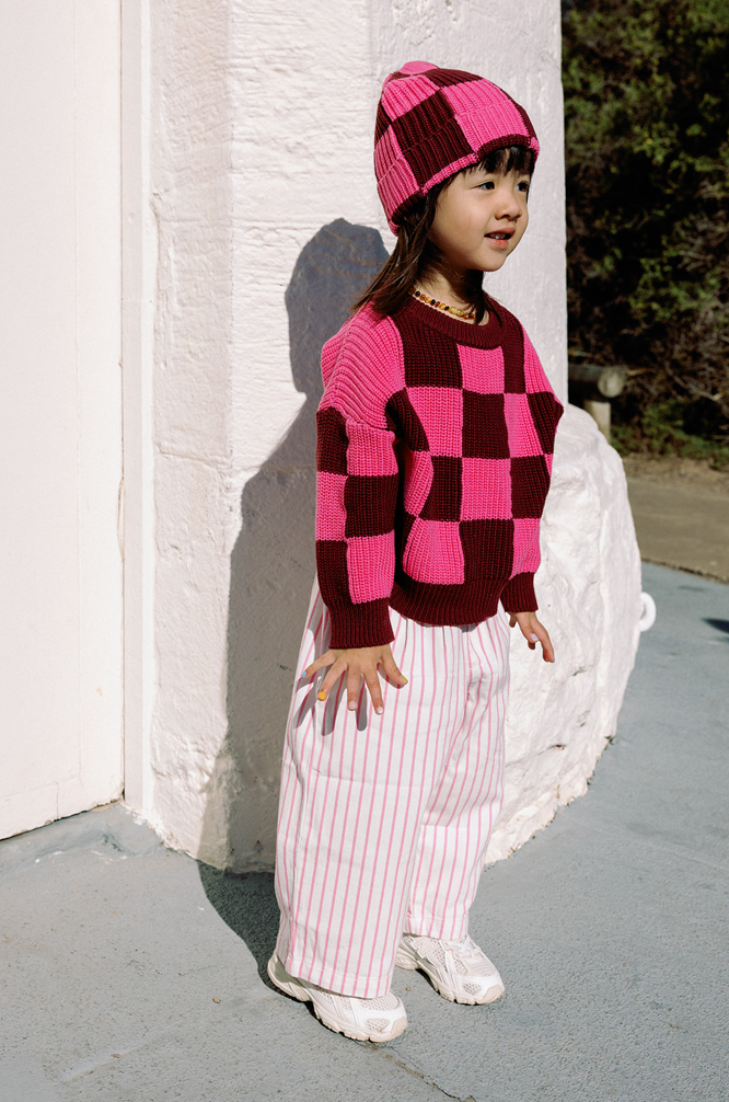 Sunday Siblings Sunday Knit - Bright Pink *Pre Order