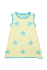 Sunday Siblings Stars Align Dress - Yellow + Blue