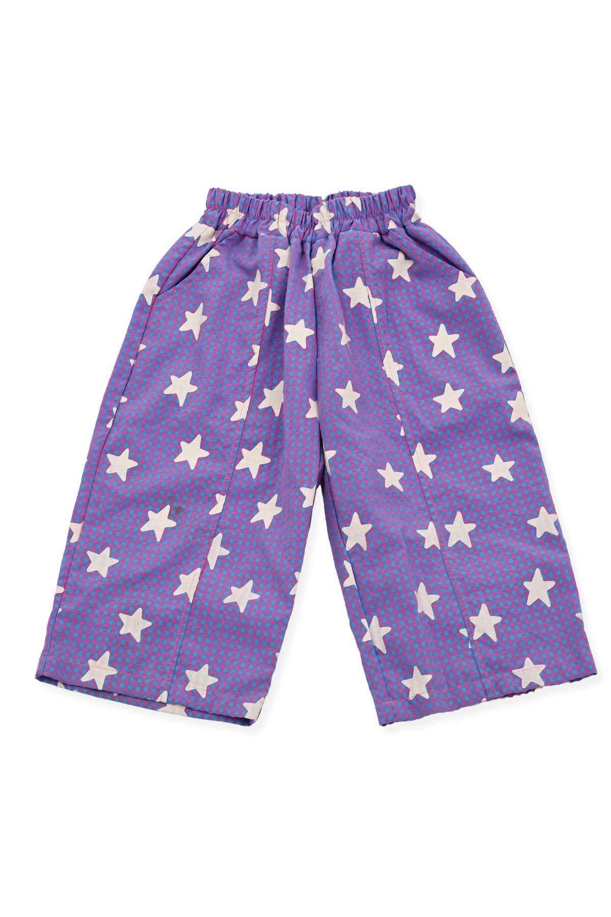 Sunday Siblings Dusty Star Pants - Purple Gingham