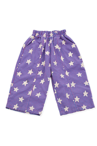 Sunday Siblings Dusty Star Pants - Purple Gingham