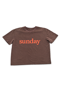 Sunday Siblings Sunday Tee - Brown + Orange
