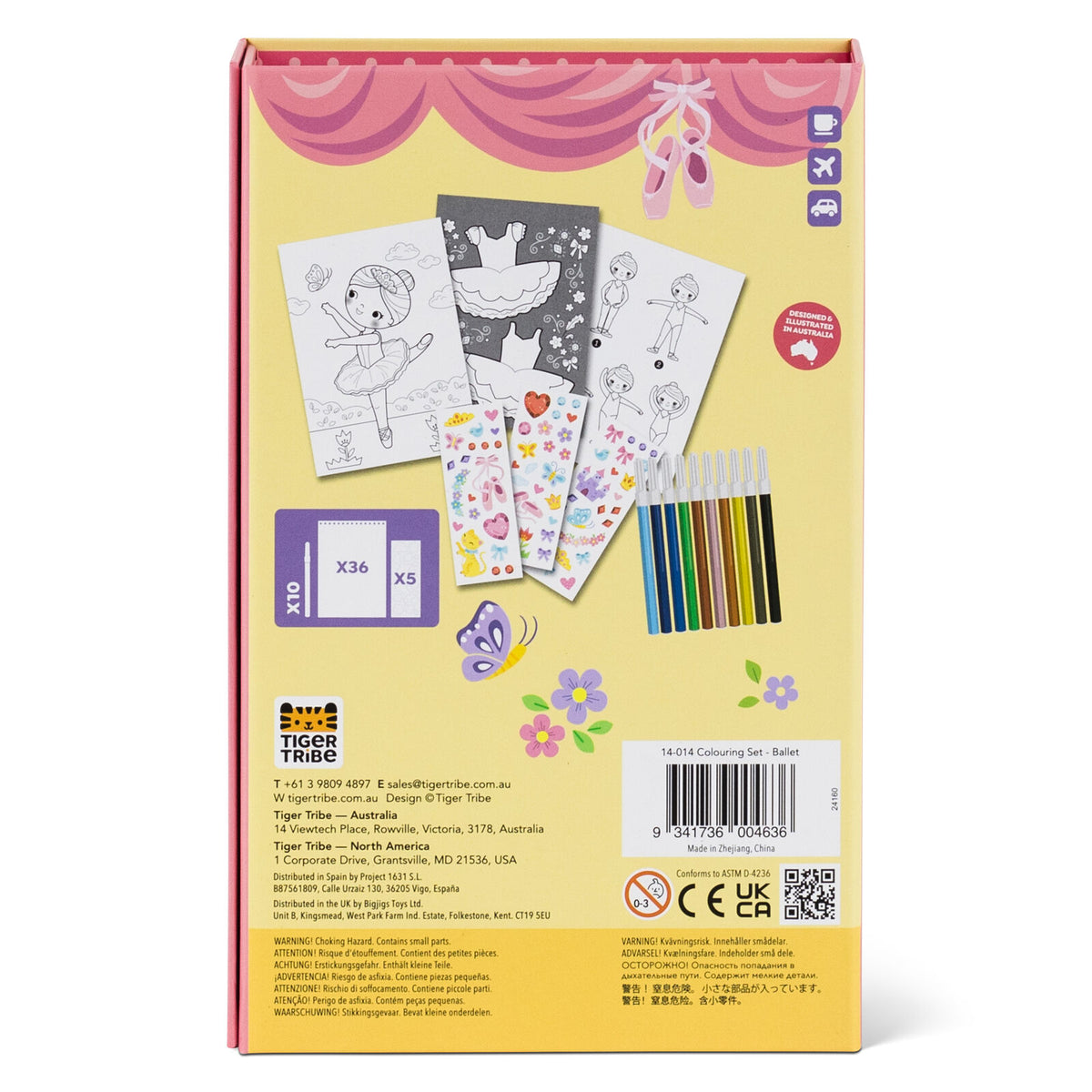 Tiger Tribe Colouring Set - Ballet