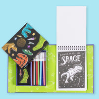 Tiger Tribe Colouring Set - Dinos in Space