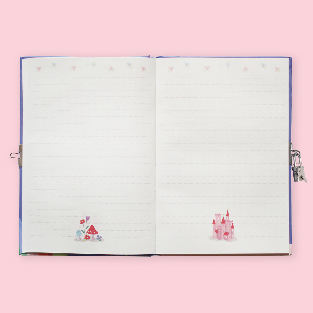 Tiger Tribe Lockable Diary - Unicorn Rainbows